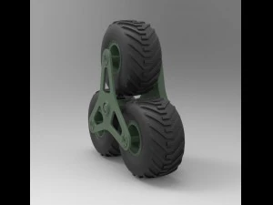 Terrastar wheel system 3D Model