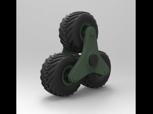 Terrastar wheel system 3D Model