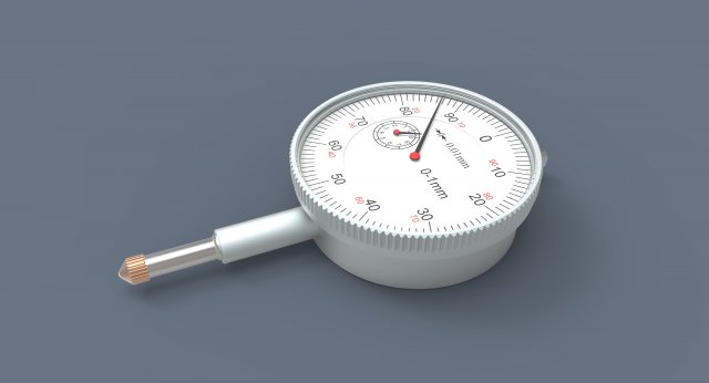 Dial indicator Modèle 3D .c4d .max .obj .3ds .fbx .stl .blend 