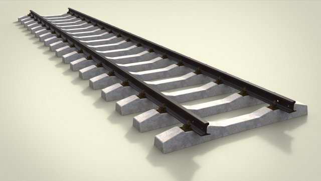 Railway Modello 3D .c4d .max .obj .3ds .fbx .stl .blend 