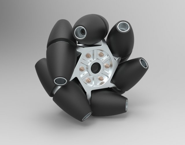 Mecanum wheel Modello 3D .c4d .max .obj .3ds .fbx .stl .blend 