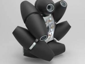 Mecanum wheel Modello 3D