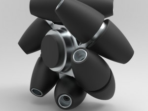 Mecanum wheel Modello 3D