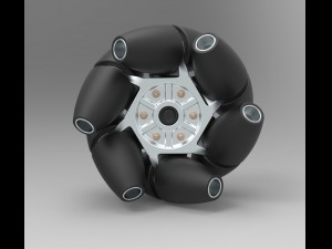 Mecanum wheel Modello 3D
