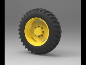 Tractor wheel 3D मॉडल
