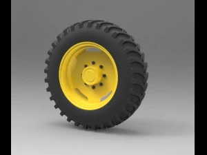 Ruota del trattore Modello 3D