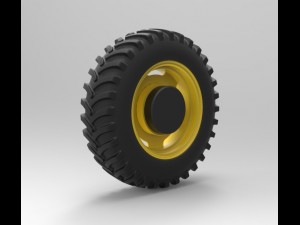Tractor wheel Model 3D