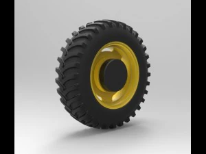 Tractor wheel 3D Model