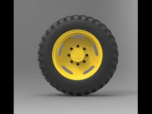 Tractor wheel 3D Model
