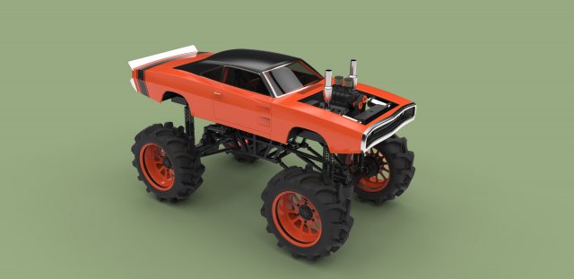 Mud truck 2 Modello 3D .c4d .max .obj .3ds .fbx .stl .blend 
