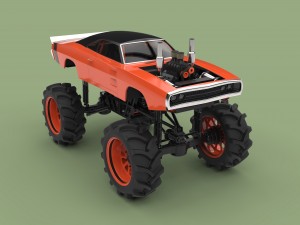 Mud truck 2 Modello 3D
