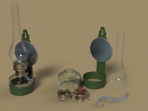 Kerosene lamp 3D Model
