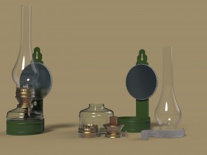 Kerosene lamp 3D 模型