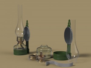 Kerosene lamp 3D 模型