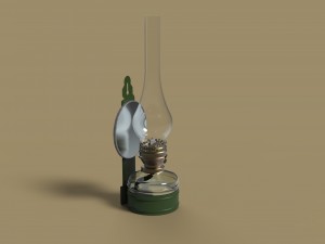 Kerosene lamp 3D 模型