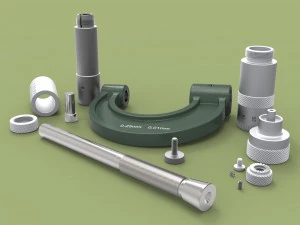 micr&oacute;metro externo Modelo 3D