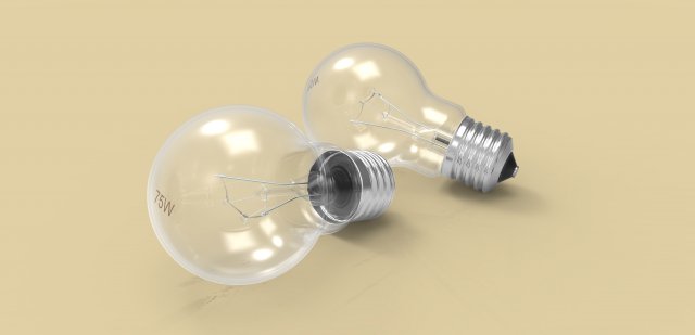 Llightbulb 3D Model .c4d .max .obj .3ds .fbx .stl .blend 