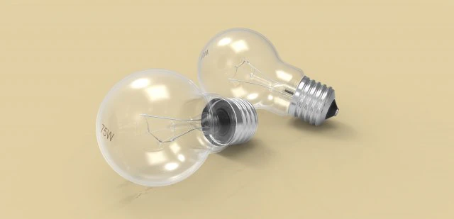 Лампочка 3D Модель .c4d .max .obj .3ds .fbx .stl .blend 
