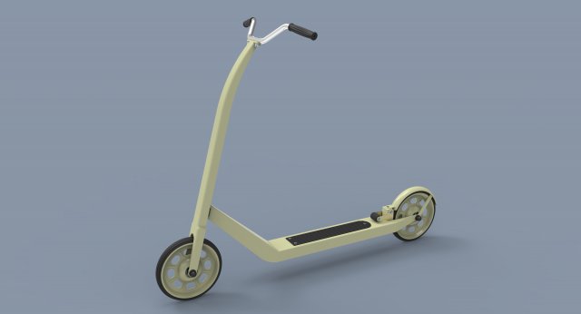 Kick scooter for children Model 3D .c4d .max .obj .3ds .fbx .stl .blend 
