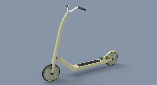 Kick scooter for children 3D Model .c4d .max .obj .3ds .fbx .stl .blend
