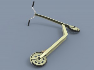 Kick scooter for children Model 3D