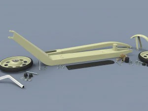 Kick scooter for children 3D Model
