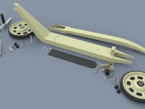 Kick scooter for children 3D Model
