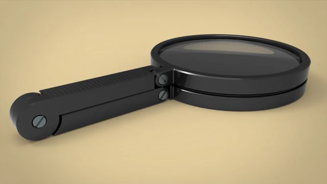 Magnifying glass 3D Model .c4d .max .obj .3ds .fbx .stl .blend