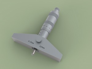 Depth micrometer 3D Model