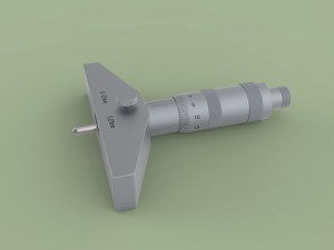 Depth micrometer 3D Model