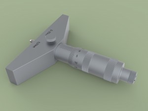 Depth micrometer 3D Model