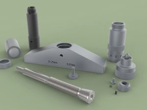 Micr&oacute;metro de profundidad Modelo 3D