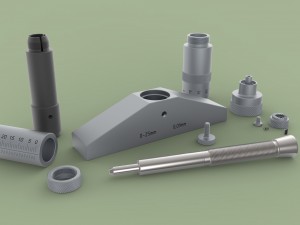 Depth micrometer 3D Model