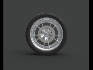 Front wheel from ice charger 3D 模型