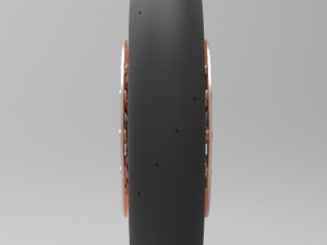 Front wheel from top fuel bike 3D Model
