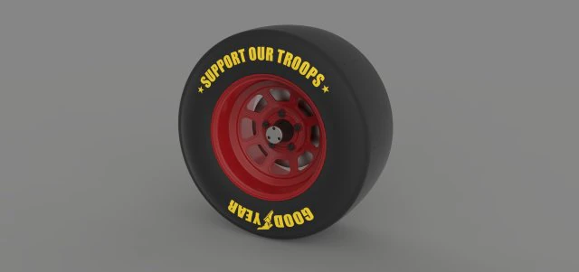 Nascar wheel 3D Model .c4d .max .obj .3ds .fbx .stl .blend 