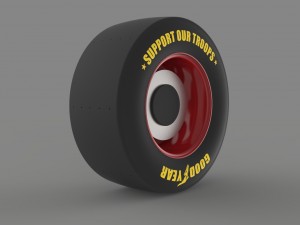Nascar wheel 3D Model