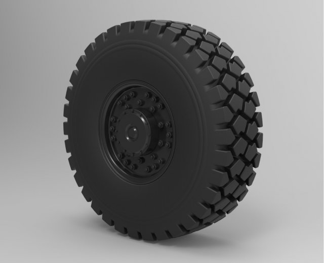 Offroad truck wheel 3D Model .c4d .max .obj .3ds .fbx .stl .blend 