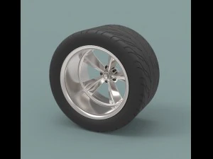 Arka spor tekerlek 3D Model