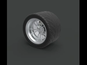Rear wheel from ice charger 3D Model