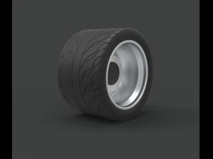 Rear wheel from ice charger 3D Model