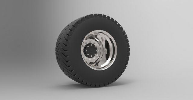 Rear wheel from pulling tractor Modelo 3D .c4d .max .obj .3ds .fbx .stl .blend 