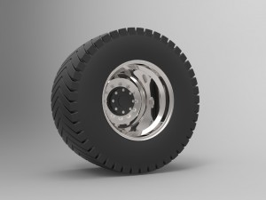 Rear wheel from pulling tractor Modelo 3D
