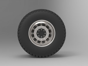 Rear wheel from pulling tractor Modelo 3D