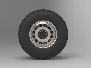 Rear wheel from pulling tractor 3D Model