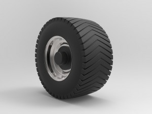 Rear wheel from pulling tractor Modelo 3D