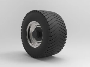 Rear wheel from pulling tractor 3D Model