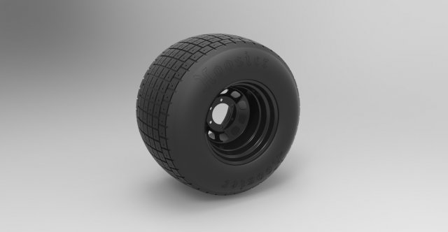 Wheel from batpod 3D Model .c4d .max .obj .3ds .fbx .stl .blend