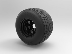 Wheel from batpod 3D Model