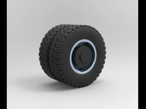 Double wheel 3D Model
